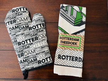 Rotterdam ovenwant en theedoek (nieuw!) beschikbaar voor biedingen
