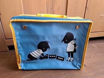 Vintage koffer Jip & Janneke 27-22-11 cm rits opvouwbaar  beschikbaar voor biedingen