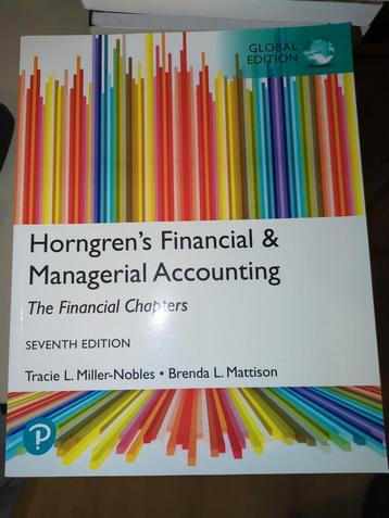 Horngren's Financial & Managerial Accounting beschikbaar voor biedingen