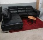 Lederen hoekbank, Huis en Inrichting, Banken | Complete zithoeken, Ophalen, Zo goed als nieuw, Leer