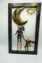 Stalen deco aan de wand, Ophalen of Verzenden