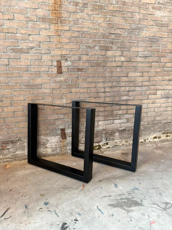 U poot onderstel - tafel poot metaal universele maat, Huis en Inrichting, Tafelonderdelen, Zo goed als nieuw, 50 tot 100 cm, Rechthoekig
