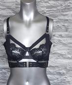 kinky leatherlook harnas bh 85C, Kleding | Dames, Hunkemöller, Ophalen of Verzenden, Zwart, BH