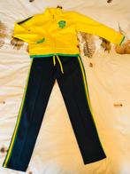 Funky XS blauw geel trainingspak broek jasje maat 122/128, Kinderen en Baby's, Kinderkleding | Maat 122, Gebruikt, Verzenden, Setje