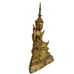 vuurverguld bronzen Boeddhabeeld uit Thailand LOT 165, Ophalen of Verzenden, Gebruikt