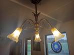 Antieke hanglamp, drie kelken, Antiek en Kunst, Ophalen