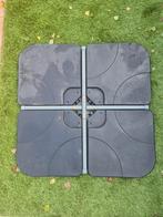 Parasolvoet kruisvoet + tegels, Tuin en Terras, Parasols, Ophalen, Gebruikt, 1 tot 2 meter, Parasolvoet