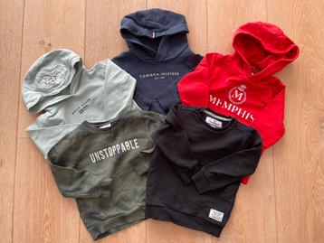 5x Truien/Hoodies (Tommy Hilfiger, Vingino, Daily7, Name It) beschikbaar voor biedingen