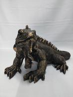 Leguaan brons gekleurd. Reptiel, hagedis., Ophalen of Verzenden, Nieuw, Dier