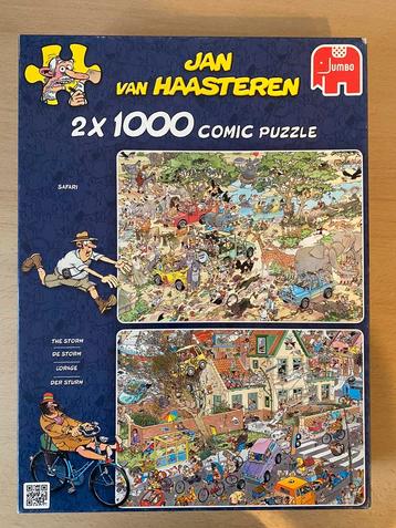 2x Jan van Haasteren puzzel Safari en De Storm 1000 stukjes beschikbaar voor biedingen