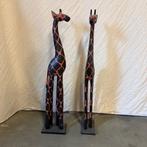 Giraffe (hout) 60 t/m 200 cm hoog - handwerk - Bij TTM Wonen, Huis en Inrichting, Ophalen, Www.ttmwonen.nl, Nieuw, Info@ttmwonen.nl