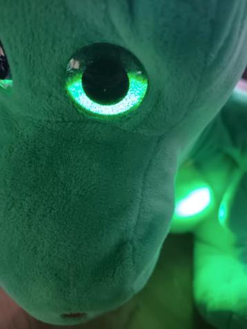 GROTE Pluche Dinosaurus / Draak Knuffel MET LICHT en geluid! beschikbaar voor biedingen