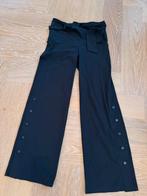 Donkerblauw Jane Lushka broek met knopen - Maat M, Maat 38/40 (M), Zwart, Ophalen of Verzenden, Zo goed als nieuw