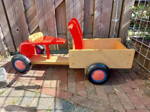 Houten loop auto, Kinderen en Baby's, Speelgoed | Buiten | Skelters, Gebruikt, Overige merken, Ophalen