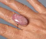 maat 19,75   925 Zilveren ring met natuurlijke Roze Opaal, O.T., 19 tot 20, Nieuw, Ophalen of Verzenden