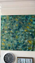 Doek van 100 bij 100 cm. Titel: Lucky f*ck - acryl op doek, Antiek en Kunst, Kunst | Schilderijen | Abstract, Ophalen