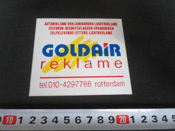 sticker Rotterdam GOLDAIR reklame  beschikbaar voor biedingen