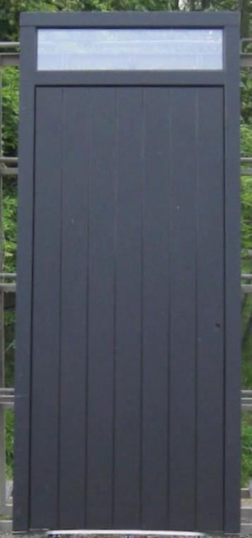 afrormosia houten voordeur, buitendeur, deur 106 x 248 zwart beschikbaar voor biedingen