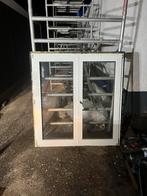 Kunstof Kozijn met Dubbelglas, Doe-het-zelf en Verbouw, Glas en Ramen, Gevelraam of Ruit, Gebruikt, 80 tot 120 cm, Ophalen of Verzenden