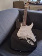 Zwarte Stratocaster model gitaar van C.Giant SSS, Ophalen, Gebruikt, Solid body, Fender