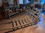 Oude houten kruiwagen boerenkar, Antiek en Kunst, Curiosa en Brocante, Ophalen