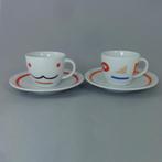 Ritzenhoff Twee espresso kop en schotel Ph. Petit Roulet, Ophalen of Verzenden, Zo goed als nieuw, Overige stijlen, Kop(pen) en/of Schotel(s)