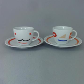 Ritzenhoff Twee espresso kop en schotel Ph. Petit Roulet beschikbaar voor biedingen