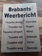 T.E.A.B. Brabants weerbericht, houten weerbord met touwtje, Huis en Inrichting, Ophalen