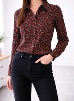 Indian Rose Blouse - Maat S, Bruin, Ophalen of Verzenden, Maat 36 (S), Gedragen