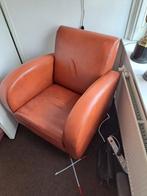 Zeer comfortabele genuine finest kalf leather fauteuil, Ophalen of Verzenden, Zo goed als nieuw