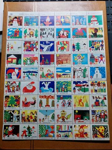 Kerstzegels USA - Complete Sheet beschikbaar voor biedingen