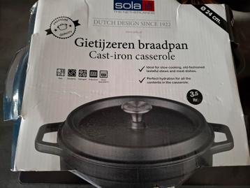 Sola gietijzeren braadpan  beschikbaar voor biedingen