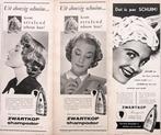80+ vintage reclames Zwartkop haarproducten 35-9 Schwarzkopf, Verzamelen, Ophalen of Verzenden, Gebruikt, Overige typen