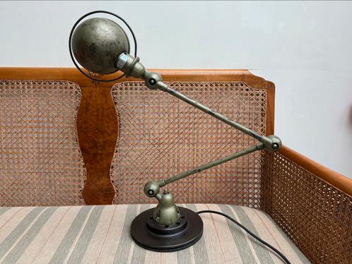 Antieke Vintage Oude Franse Jielde Lamp Piaggio Vespa Green, Huis en Inrichting, Lampen | Tafellampen, Gebruikt, Metaal, Ophalen of Verzenden