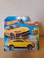 Hotwheels Lamborghini Urus geel (kaart beschadigd), Ophalen of Verzenden, Nieuw