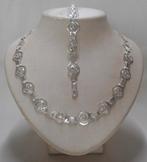Zilveren set collier met armband nr.683