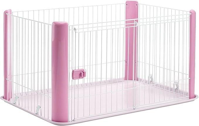 Bench ren  omheining roze, Dieren en Toebehoren, Hondenbenches, Zo goed als nieuw, Ophalen