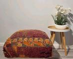 Berber poef, marokkaanse poefs, vintage poef, Ophalen of Verzenden, Zo goed als nieuw, 50 tot 75 cm, Vierkant
