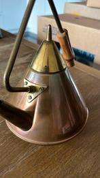 Bijzondere koperen ketel met bamboe handvat, Antiek en Kunst, Ophalen of Verzenden
