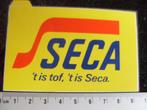 sticker Seca logo 't is tof, 't is Seca, Verzamelen, Verzenden, Zo goed als nieuw, Bedrijf of Vereniging
