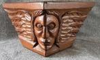 Antieke Eikenhouten Engel Kast Ornament, Ophalen