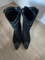 Cowboy laarzen met metalen studs zwart suede maat 41 simply, Hoge laarzen, Zwart, Ophalen of Verzenden, Zo goed als nieuw