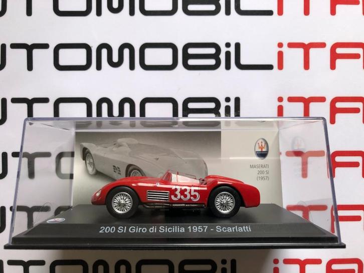 Maserati 200 SI Giro di Sicilia 1957 Scarlatti 1:43, Hobby en Vrije tijd, Modelauto's | 1:43, Nieuw, Auto, Overige merken, Ophalen of Verzenden