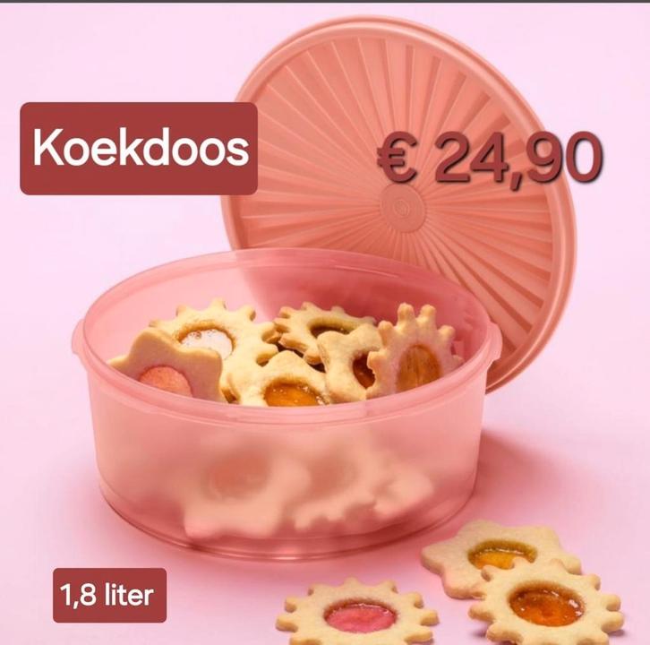 TUPPERWARE koektrommel - snoepdoos - krackers - koelkast, Huis en Inrichting, Keuken | Tupperware, Nieuw, Overige typen, Ophalen of Verzenden