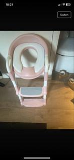 Roze kinder wc bril met trapje, Ophalen of Verzenden, Zo goed als nieuw