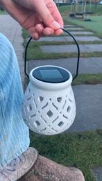 Leuk tuinlichtje, Ophalen, Wit, Zo goed als nieuw, Metaal