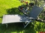 Ligbed inklabaar verstelbaar kleur grijs 30 euro, Tuin en Terras, Ligbedden, Ophalen of Verzenden, Zo goed als nieuw, Aluminium