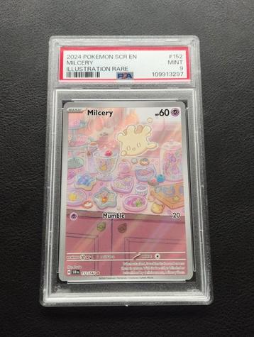Milcery Holo Pokemon kaart PSA9 Stellar Crown Mint beschikbaar voor biedingen