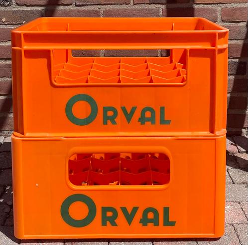 2 Orval bierkratten mancave verzameling, Doe-het-zelf en Verbouw, Kratten en Dozen, Gebruikt, Krat, Ophalen of Verzenden
