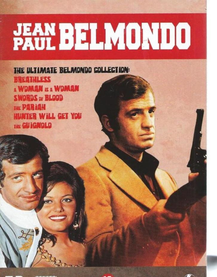 Jean-paul Belmondo 6 dvd Ultimate Collection, Orig. Ned.Ond., Cd's en Dvd's, Dvd's | Klassiekers, Zo goed als nieuw, Actie en Avontuur